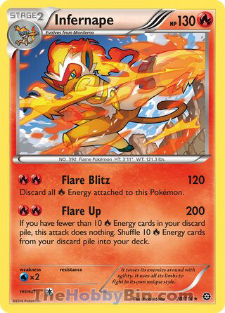 0020 Infernape Holo Rare Steam Siege