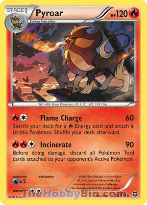 0023 Pyroar Rare Steam Siege