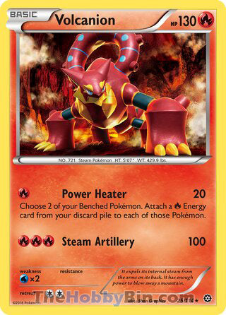 Volcanion Steam Siege Rare #25/114