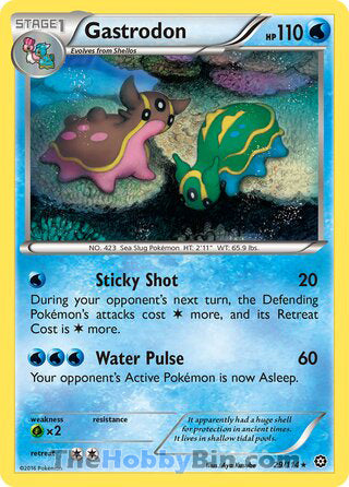 Gastrodon #29/114 Rare - Steam Siege Pokemon card