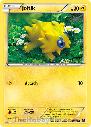 Joltik #41/114 Common - Steam Siege Pokemon card