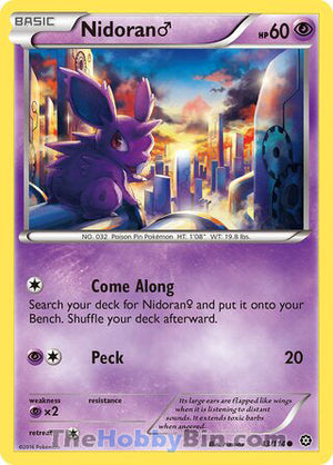 0043 Nidoran M Common Steam Siege