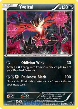 0065 Yveltal Holo Rare Steam Siege