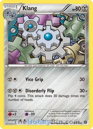 Klang #72/114 Uncommon - Steam Siege Pokemon card