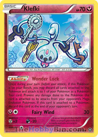 Klefki #80/114 Uncommon - Steam Siege Pokemon card