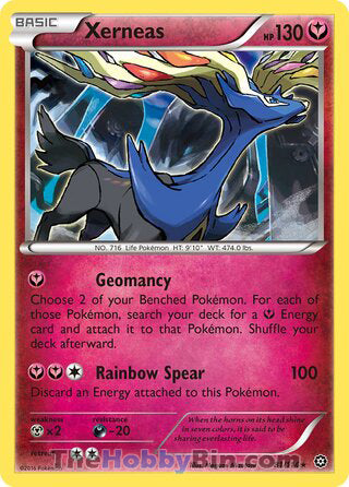 0081 Xerneas Holo Rare Steam Siege