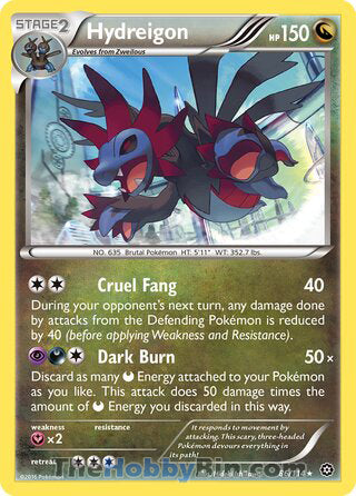 Hydreigon Steam Siege Holo Rare #86/114