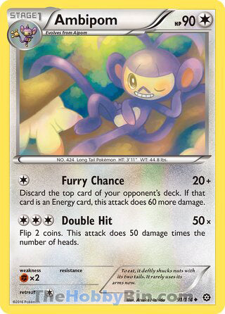 Ambipom Steam Siege Uncommon #91/114