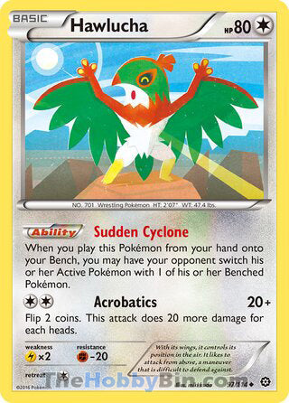 Hawlucha #97/114 Uncommon - Steam Siege Pokemon card