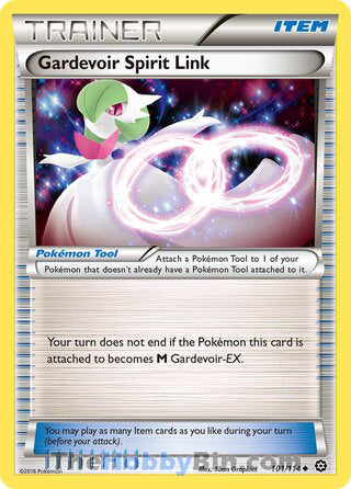 Gardevoir Spirit Link #101/114 Uncommon - Steam Siege Pokemon card