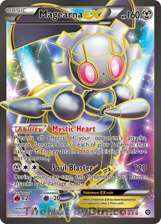 Magearna EX #110/114 Ultra Rare - Steam Siege Pokemon card