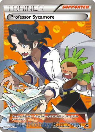 Professor Sycamore #114/114 Ultra Rare - Steam Siege Pokemon card