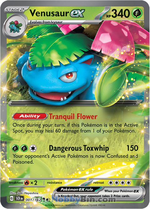 Venusaur ex Stellar Crown Double Rare #001/142