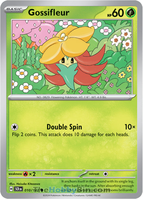 Gossifleur #10/142 Common - Stellar Crown Pokemon card