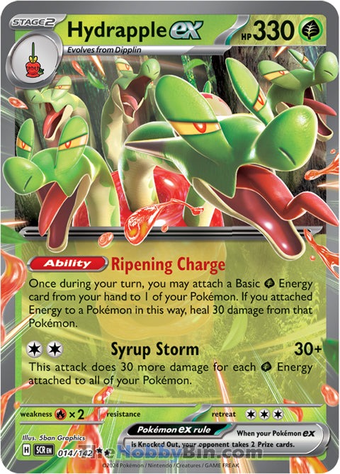 Hydrapple ex #14/142 Double Rare - Stellar Crown Pokemon card
