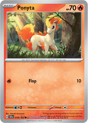 0019 Ponyta Common Stellar Crown
