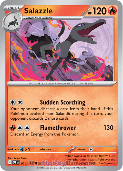 Salazzle Stellar Crown Uncommon #024/142