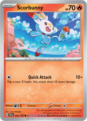0026 Scorbunny Common Stellar Crown