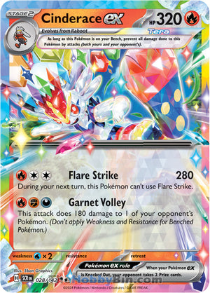 0028 Cinderace ex Double Rare Stellar Crown