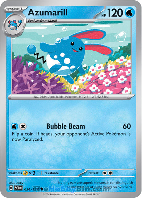 Azumarill Stellar Crown Uncommon #034/142