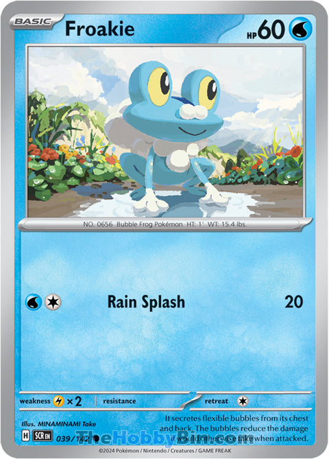 Froakie #39/142 Common - Stellar Crown Pokemon card