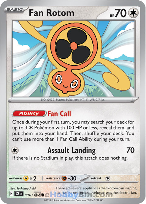 0118 Fan Rotom Common Stellar Crown