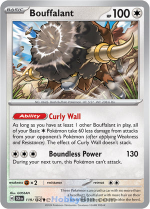 0119 Bouffalant Rare Stellar Crown