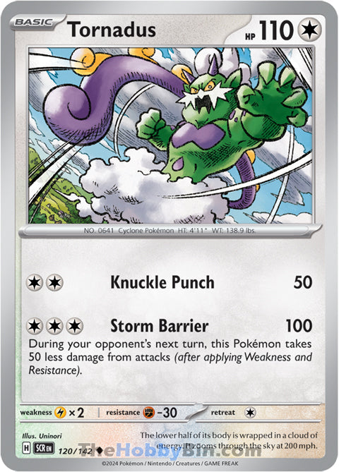Tornadus #120/142 Uncommon - Stellar Crown Pokemon card