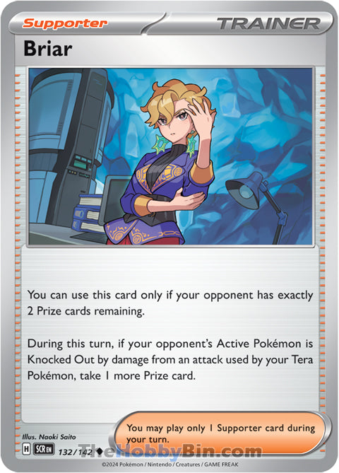 Briar #132/142 Uncommon - Stellar Crown Pokemon card