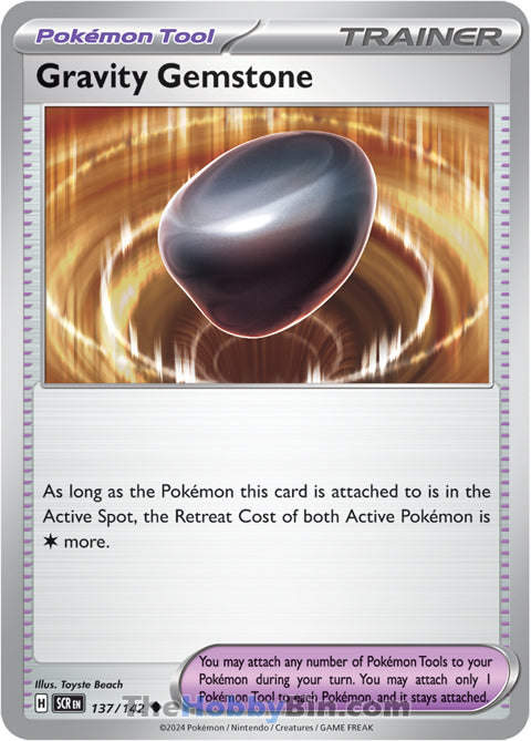 Gravity Gemstone #137/142 Uncommon - Stellar Crown Pokemon card