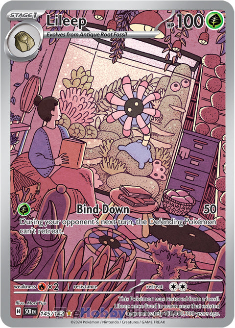 0145 Lileep Illustration Rare Stellar Crown