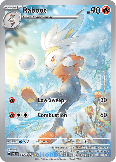 Raboot #147/142 Illustration Rare - Stellar Crown Pokemon card