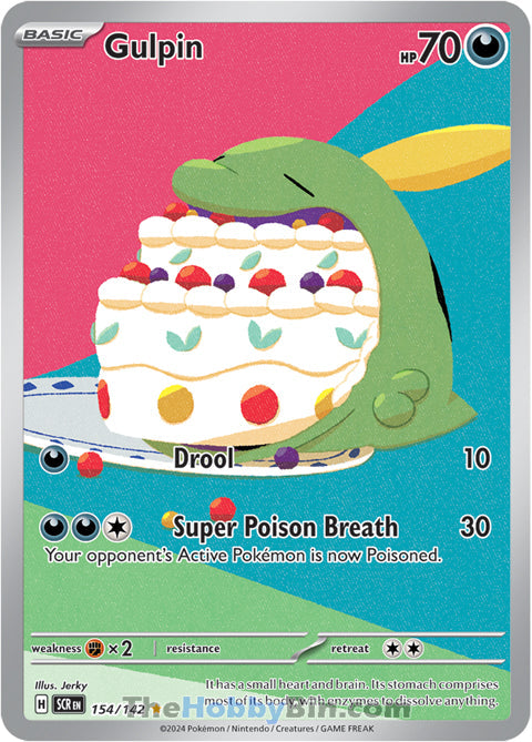 Gulpin #154/142 Illustration Rare - Stellar Crown Pokemon card