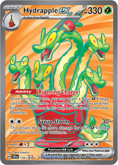 Hydrapple ex #156/142 Ultra Rare - Stellar Crown Pokemon card