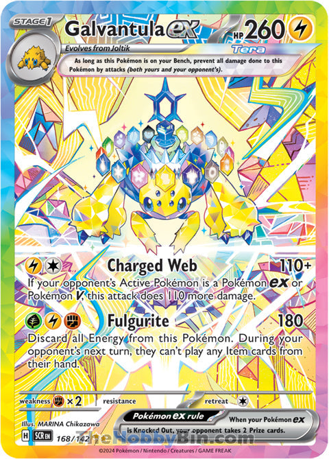 Galvantula ex #168/142 Special Illustration Rare - Stellar Crown Pokemon card
