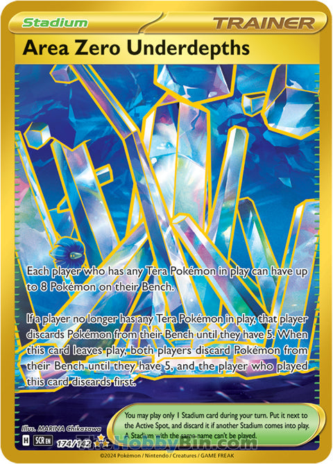 Area Zero Underdepths #174/142 Hyper Rare - Stellar Crown Pokemon card