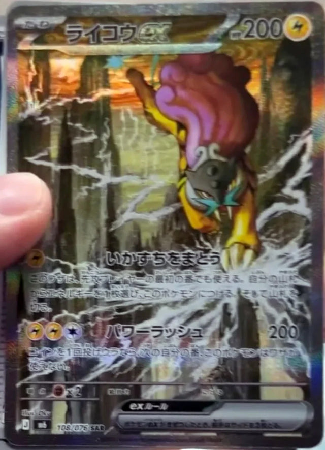 0108 Raikou ex Special Art Rare Storm Emeralda