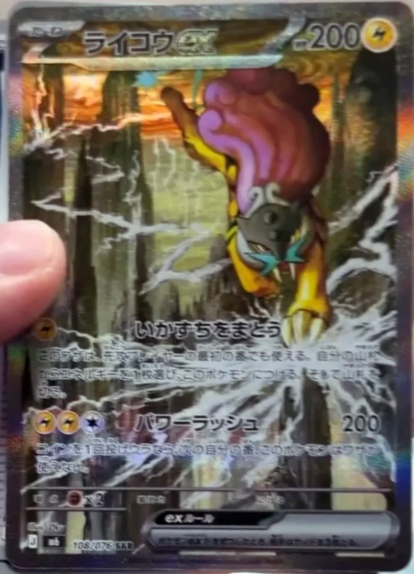 0108 Raikou ex Special Art Rare Storm Emeralda