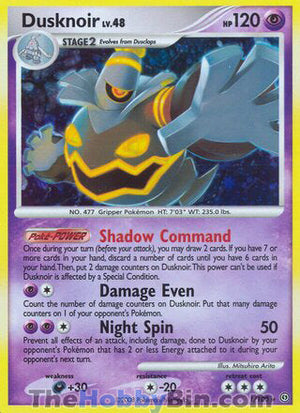 0001 Dusknoir Holo Rare Stormfront