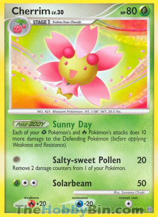 Cherrim #14/100 Rare - Stormfront Pokemon card