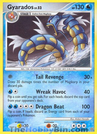Gyarados #19/100 Rare - Stormfront Pokemon card