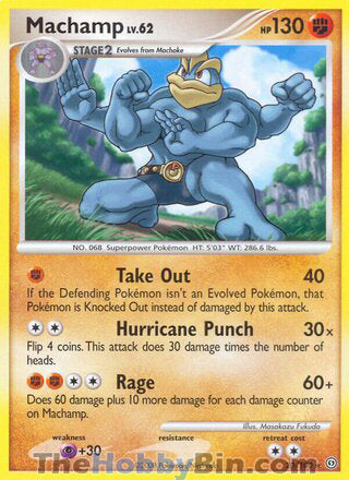 Machamp #20/100 Rare - Stormfront Pokemon card