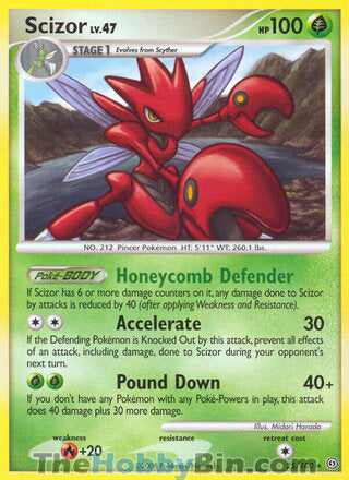 Scizor #25/100 Rare - Stormfront Pokemon card