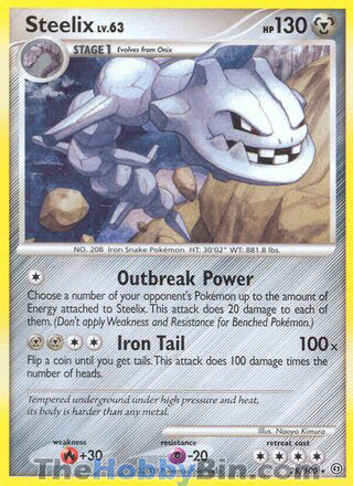 Steelix Stormfront Rare #28/100