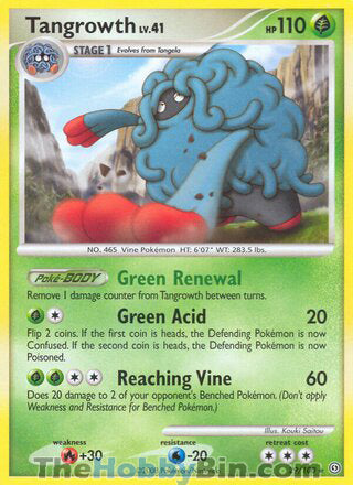 Tangrowth #29/100 Rare - Stormfront Pokemon card