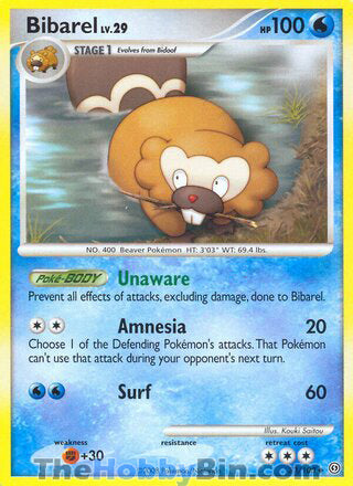 Bibarel #32/100 Uncommon - Stormfront Pokemon card