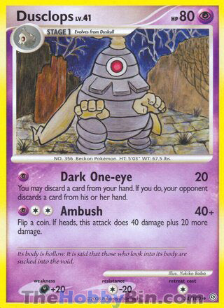Dusclops #34/100 Uncommon - Stormfront Pokemon card
