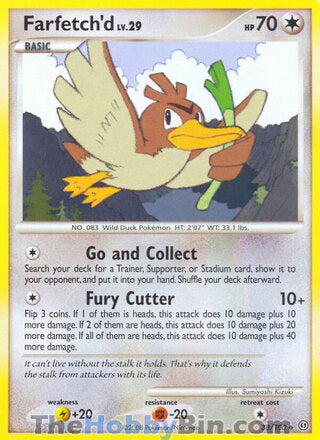 Farfetch'd #38/100 Uncommon - Stormfront Pokemon card