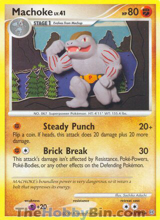 Machoke #41/100 Uncommon - Stormfront Pokemon card