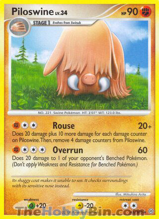 Piloswine #46/100 Uncommon - Stormfront Pokemon card